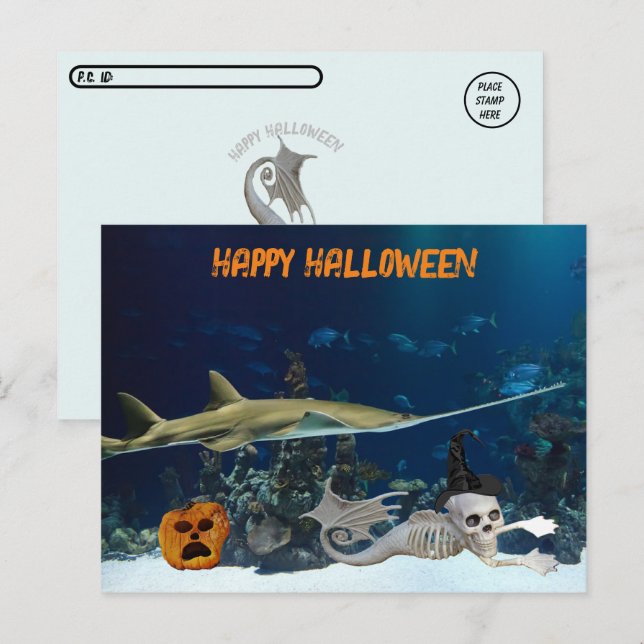 Postcrossing - Under The Sea Halloween Postcard (Front/Back)