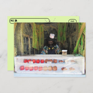 Postcrossing - Werewolf / Wolfman Salesman  Postcard