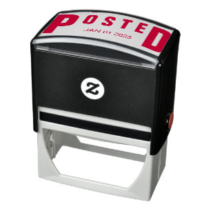 Posted Signature Date Self-inking Stamp