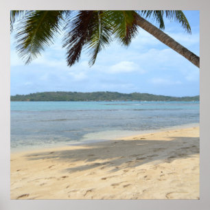 Poster 012 - Caribbean Beach by the shore