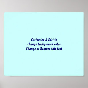 Poster 10" X 8" Blank add your image and text