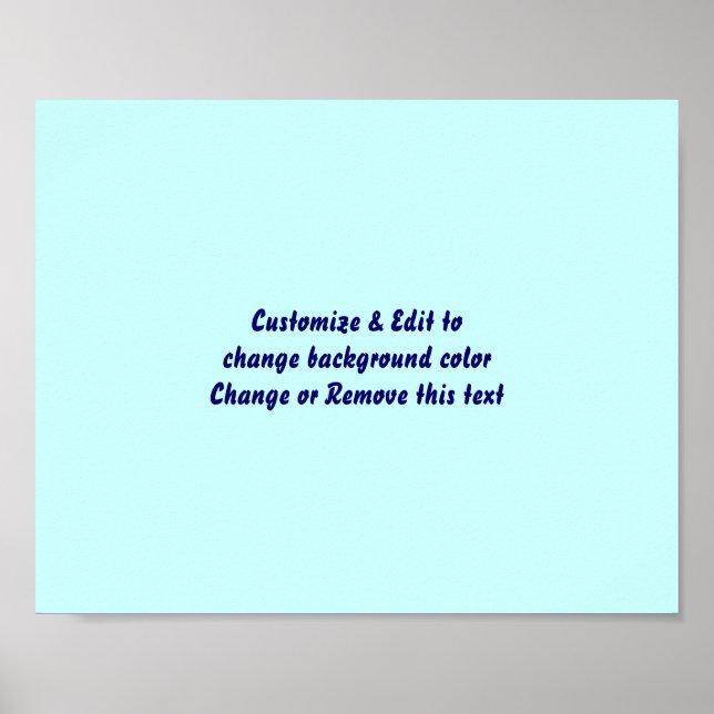 Poster 10" X 8" Blank add your image and text (Front)