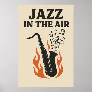 Poster 12, Jazz in the Air, Vintage