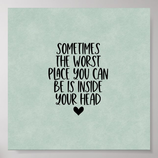 Poster (15,2 x 15,2cm) - Inside Your Head (Front)