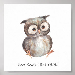 Poster (15,2 x 15,2cm) - Little Owl