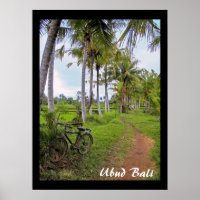 Poster  (18" x 24")  Ubud Bike Bali