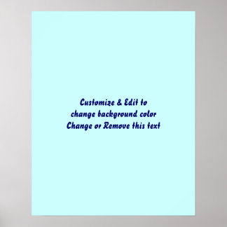 Poster 20" X 16" Blank add your image and text