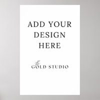 Poster 20 x 30 inch Blank Template