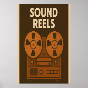 Poster 24, Sound Reels, Vintage