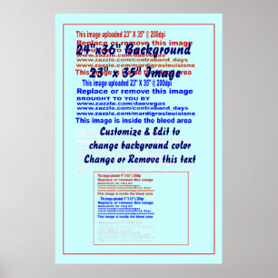 Poster 24" x 36" Background for 23" x 35" Image