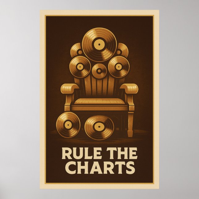 Poster 30, Rule the Charts, Vintage (Front)