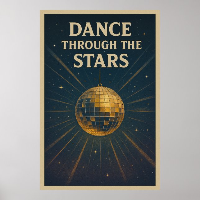 Poster 32, Through the Stars, Vintage Art (Front)