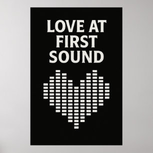 Poster 37, Love at First Sound, Vintage Art
