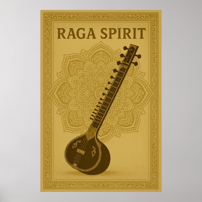 Poster 44, Raga Spirit, Vintage Art (Front)