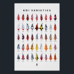 Poster 45 Types of Koi<br><div class="desc">Immerse yourself in the captivating world of koi fish. This unique collection showcases every koi species, with names in both Japanese and English. Each fish's exquisite image enhances your understanding of their unique characteristics, making koi keeping an even more enjoyable experience. Consider this set as the ultimate koi species encyclopaedia,...</div>