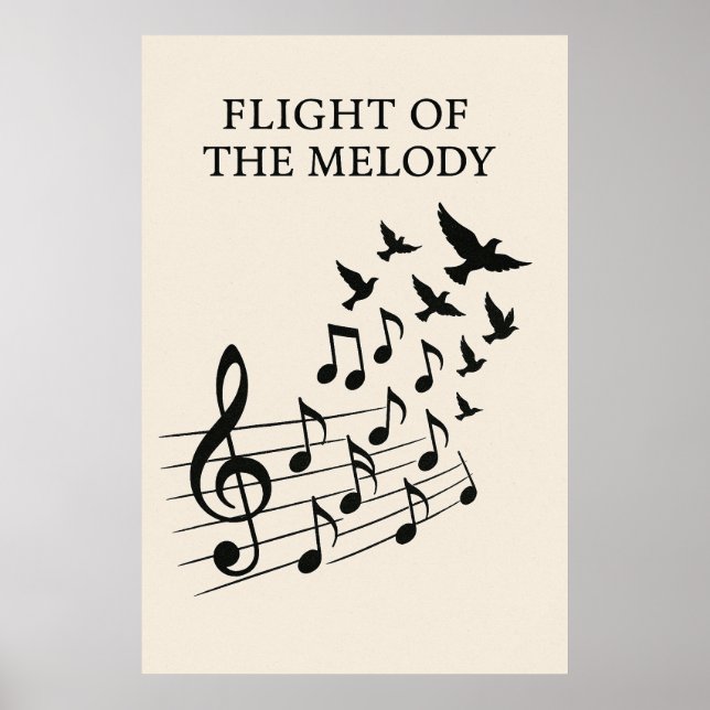Poster 49, Flight of the Melody, Vintage Art (Front)