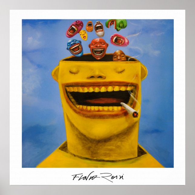 Poster 60,96x60,96cm: Felicidade by Flavio Rossi (Front)