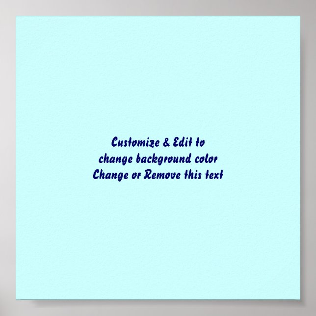 Poster 6" X 6" Blank add your image and text (Front)