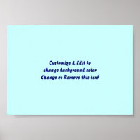 Poster 7" X 5" Blank add your image and text