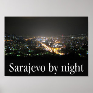 Poster A3 - Sarajevo by night