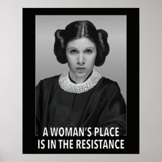 (poster) A Woman's Place is in the Resistance Poster
