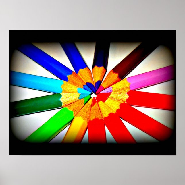 Poster-Abstract-Rainbow Gallery 6 Poster (Front)