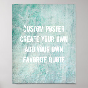 poster add your own quote for custom decor