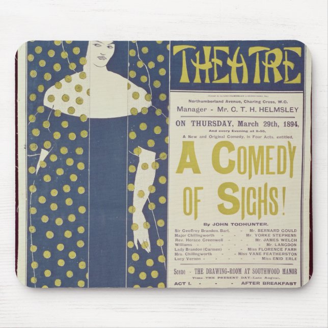 Poster advertising A Comedy of Sighs Mouse Mat (Front)
