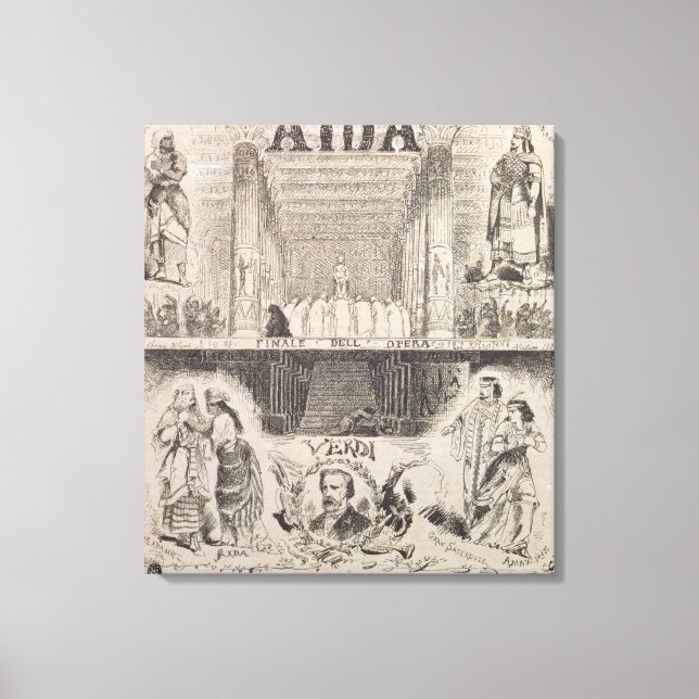 Poster advertising a performance canvas print (Front)