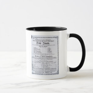 Poster advertising a performance of 'Don Juan' Mug