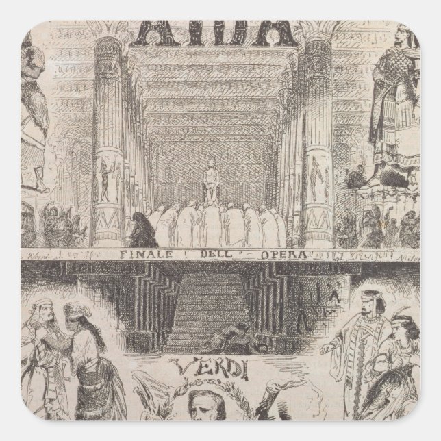 Poster advertising a performance square sticker (Front)