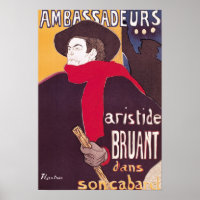 Poster advertising Aristide Bruant