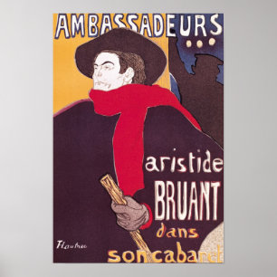 Poster advertising Aristide Bruant