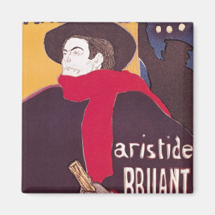 Poster advertising Aristide Bruant Magnet