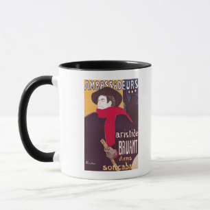 Poster advertising Aristide Bruant Mug