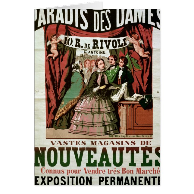 Poster advertising 'Au Paradis des Dames' (Front)