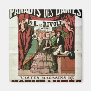 Poster advertising 'Au Paradis des Dames' Magnet