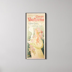 Poster advertising Cacao Van Houten Belgium Canvas Print
