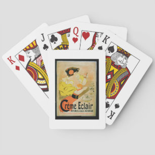 Poster advertising 'Creme Eclair Instant Dessert' Playing Cards