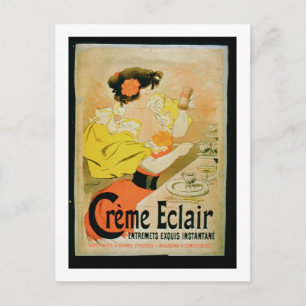 Poster advertising 'Creme Eclair Instant Dessert' Postcard