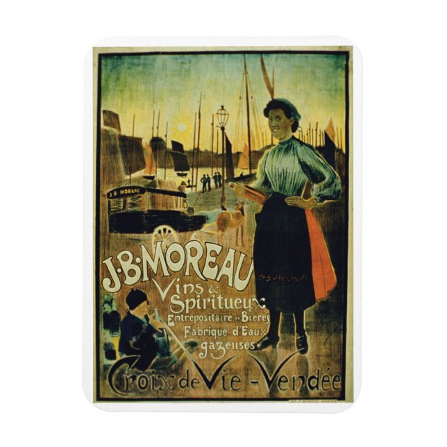 Poster advertising 'Croix de Vie', made by J.B. Mo Magnet (Vertical)
