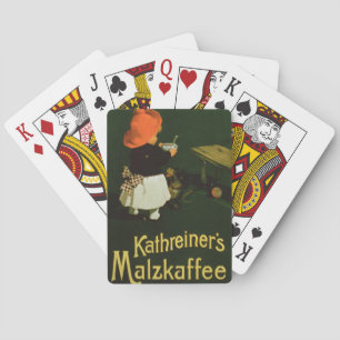 Poster advertising for 'Kathreiner's Malt Coffee' Playing Cards