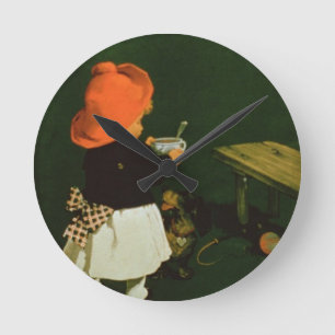 Poster advertising for 'Kathreiner's Malt Coffee' Round Clock