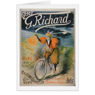 Poster advertising 'G. Richard Cycles', Paris (col