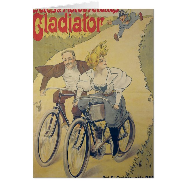 Poster advertising Gladiator bicycles (Front)