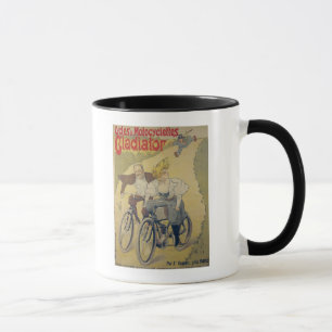 Poster advertising Gladiator bicycles Mug