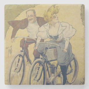 Poster advertising Gladiator bicycles Stone Coaster