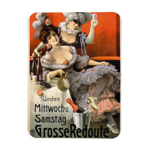 Poster Advertising 'Grosse Redoute' (colour litho) Magnet