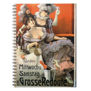 Poster Advertising 'Grosse Redoute' (colour litho) Notebook