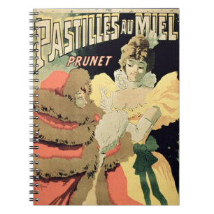 Poster advertising 'Honey Pastilles' by Prunet, Pa Notebook